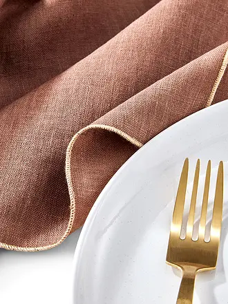 FYNCH-HATTON | Leinen-Servietten 4-tlg LUMO Walnut | 